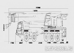 Продажа китайского автокрана Palfinger Sany, STC1000 в Казахстане. Цена DDP 000 $. Фотография 7 Купить автокран Palfinger Sany, STC1000 в Алматы, за 000 $, рассрочка - 6 месяцев. Фото 7